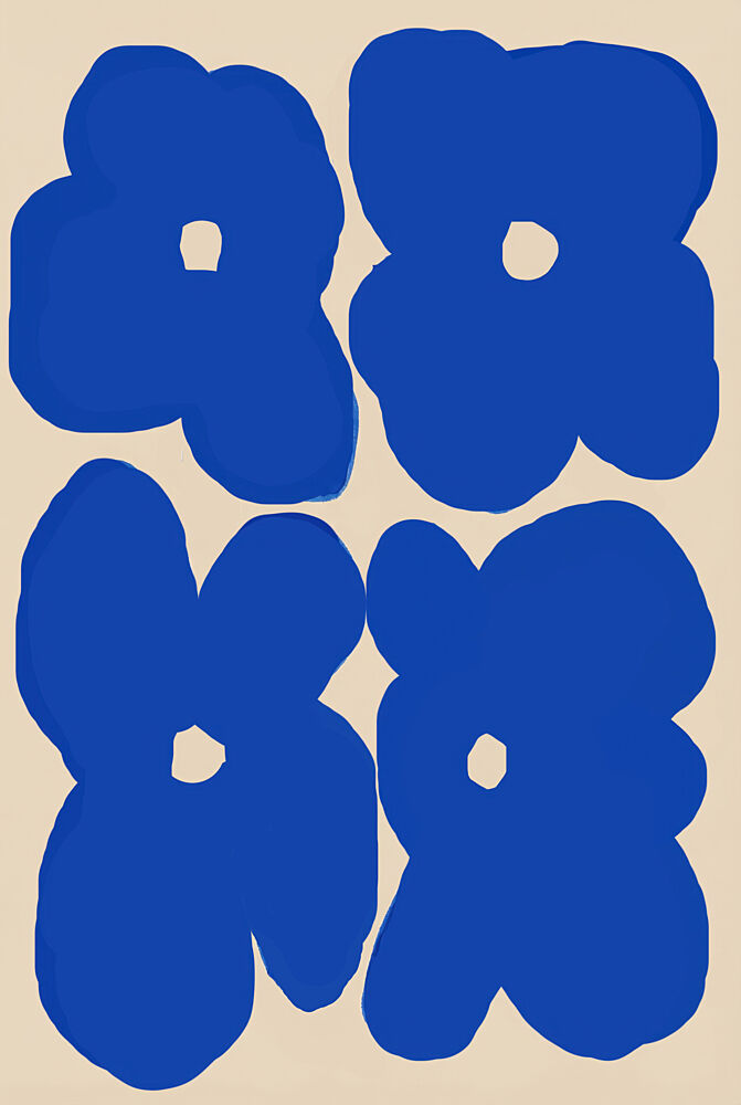 Flowers Blue Blooms art print by Melloi Art Prints for $57.95 CAD