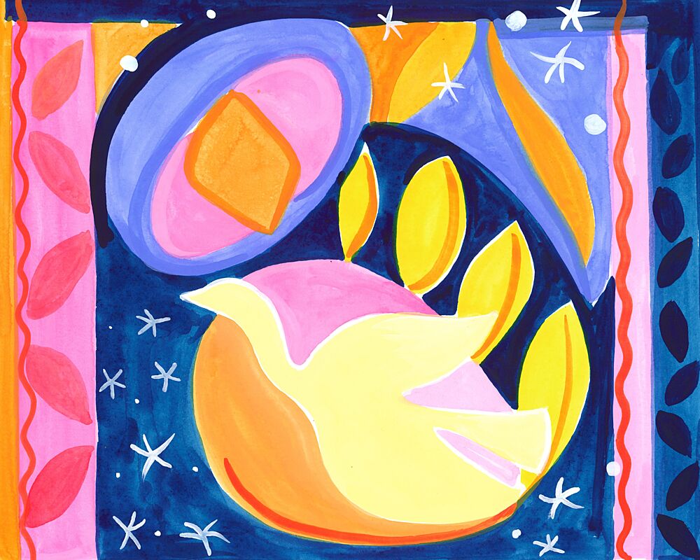 Peaceful DoveUnknowns Glow art print by Isabelle Brent for $57.95 CAD