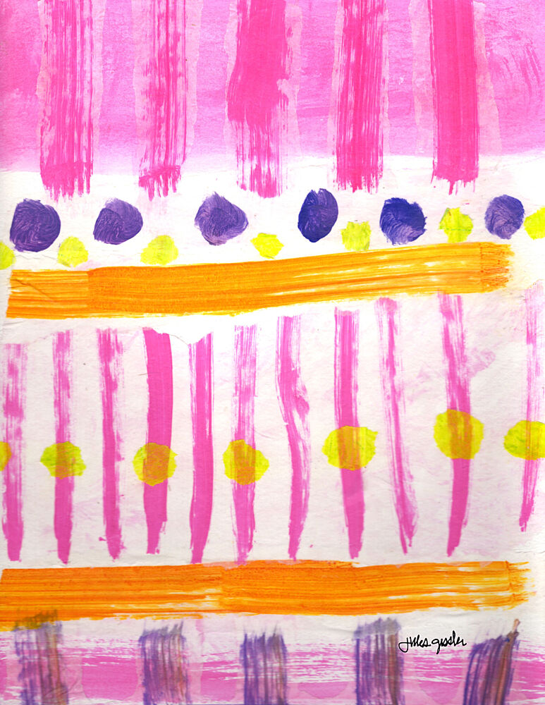 Pattern Pink art print by Jules Gissler for $57.95 CAD