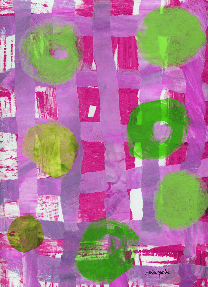 Vibrant Circles Grid art print by Jules Gissler for $57.95 CAD