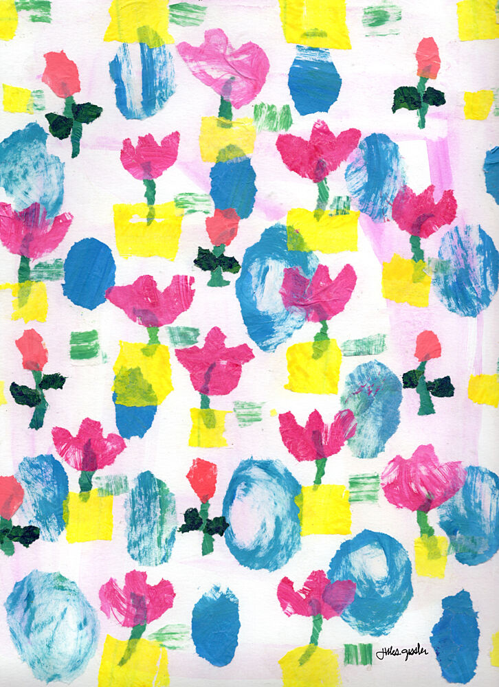 Bold Green Blocks art print by Jules Gissler for $57.95 CAD