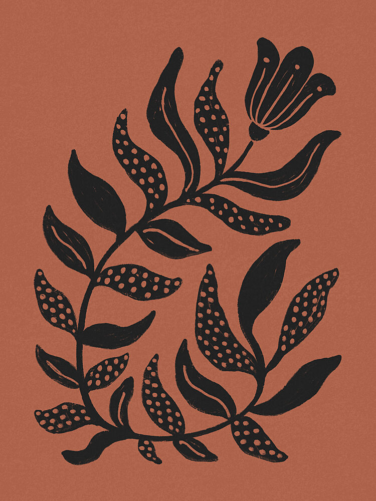 Earthy Botanical Bloom art print by Krisztina Jung for $57.95 CAD