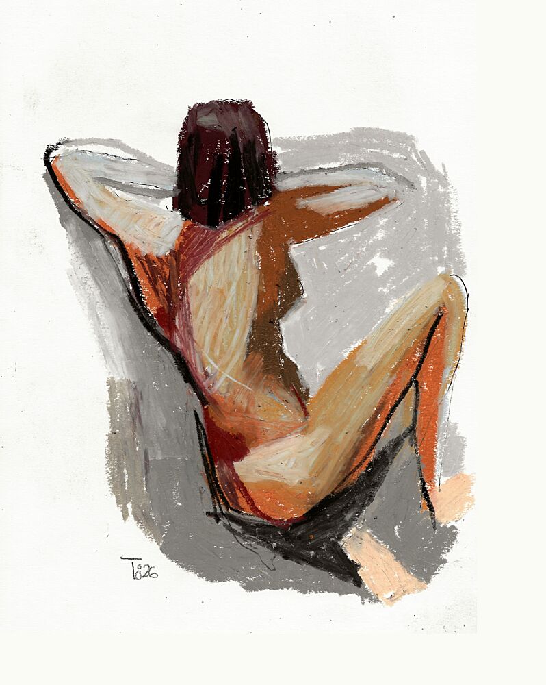 Relaxed Figure Study art print by Tore Bahnson for $57.95 CAD