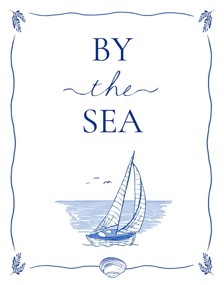 By the Sea Sailboat art print by Donaugh Austin for $57.95 CAD