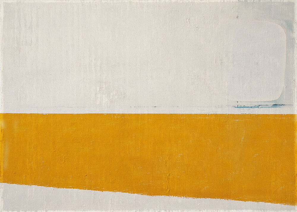 Minimalist Yellow Horizon art print by Fernando Vieira for $57.95 CAD