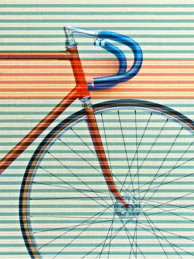 Retro Bike Stripes art print by Fernando Vieira for $57.95 CAD