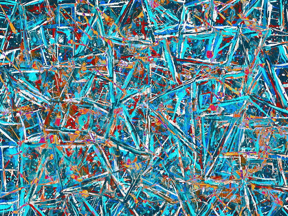 Shattered Blue Energy art print by Fernando Vieira for $57.95 CAD