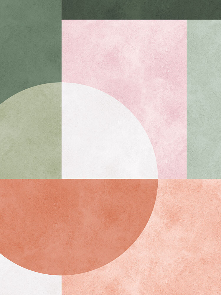 Modern Earthy Geometric art print by Vitor Costa for $57.95 CAD