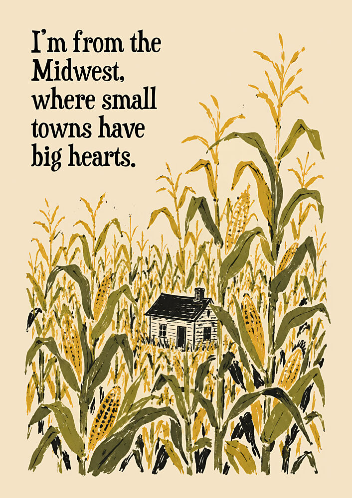 Rustic Cabin Cornfield art print by Patryk Krygowski for $57.95 CAD