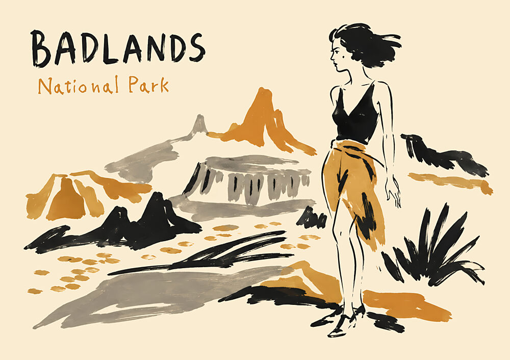 Badlands Desert Fashion art print by Patryk Krygowski for $57.95 CAD