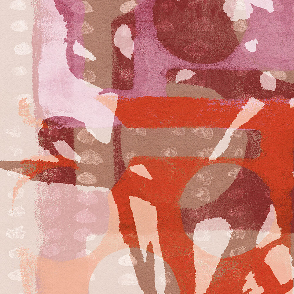 Warm Abstract Shapes art print by Dina Dankers for $57.95 CAD