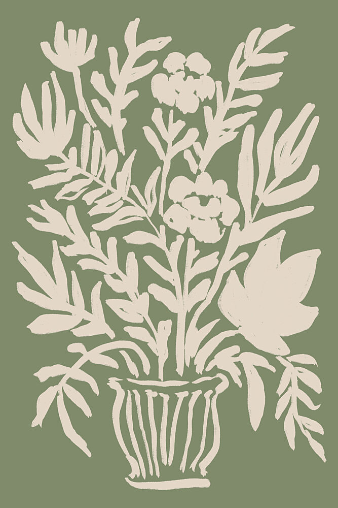 Sage Botanical Bouquet art print by Melloi Art Prints for $57.95 CAD