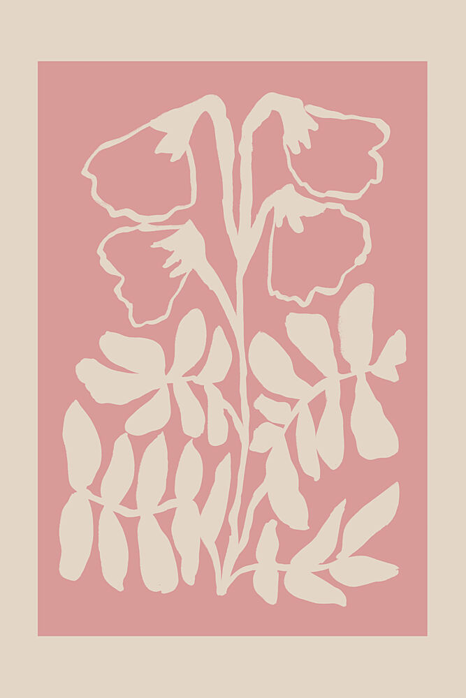 Pink Botanical Bloom art print by Melloi Art Prints for $57.95 CAD