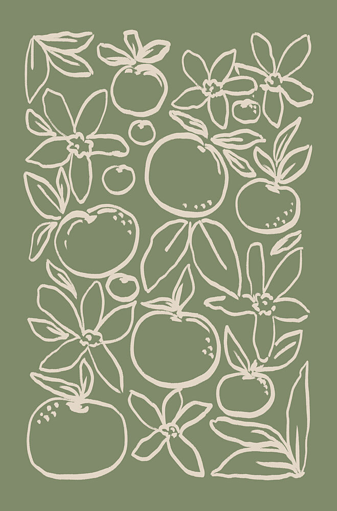 Minimalist Citrus Bloom art print by Melloi Art Prints for $57.95 CAD