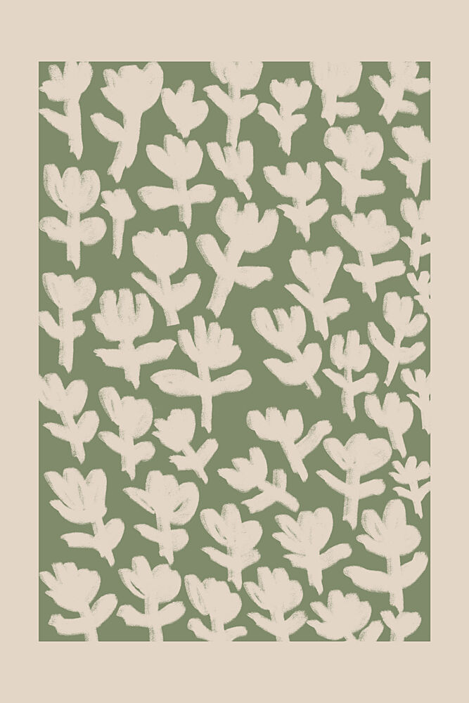 Soft Green Flora art print by Melloi Art Prints for $57.95 CAD