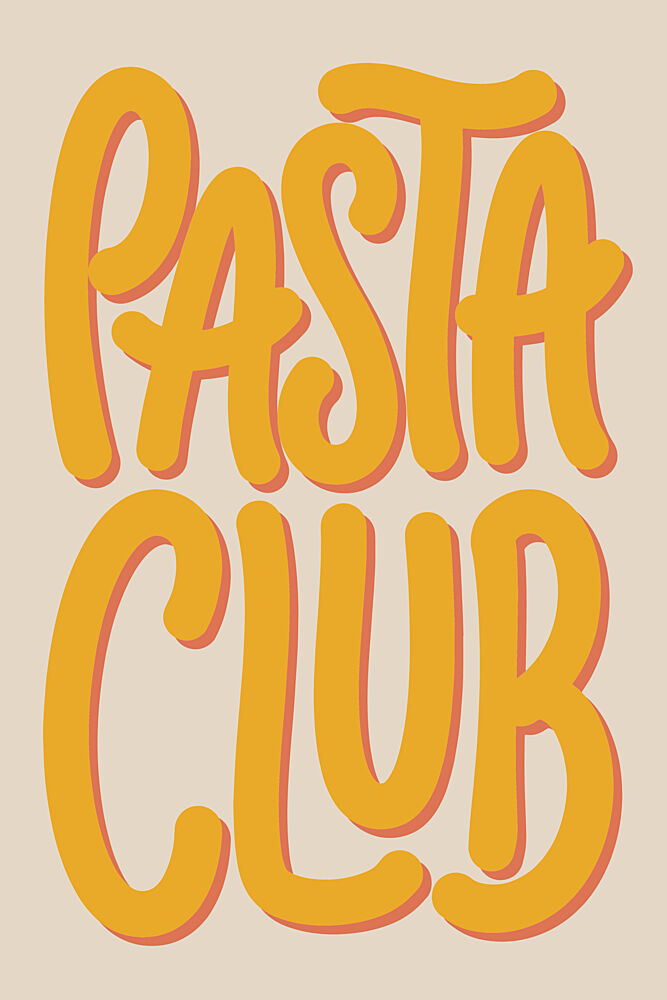 Retro Pasta Club art print by Melloi Art Prints for $57.95 CAD