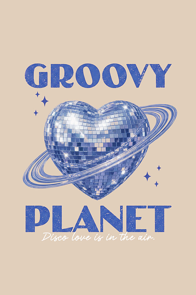 Groovy Disco Planet art print by Melloi Art Prints for $57.95 CAD