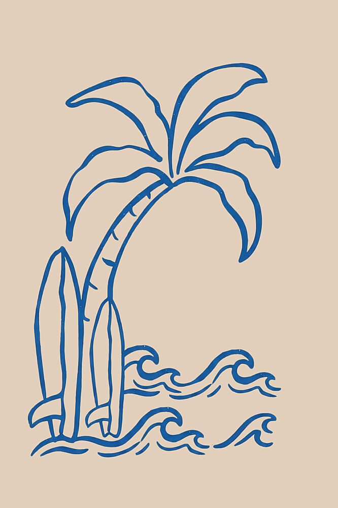 Tropical Surf Paradise art print by Melloi Art Prints for $57.95 CAD