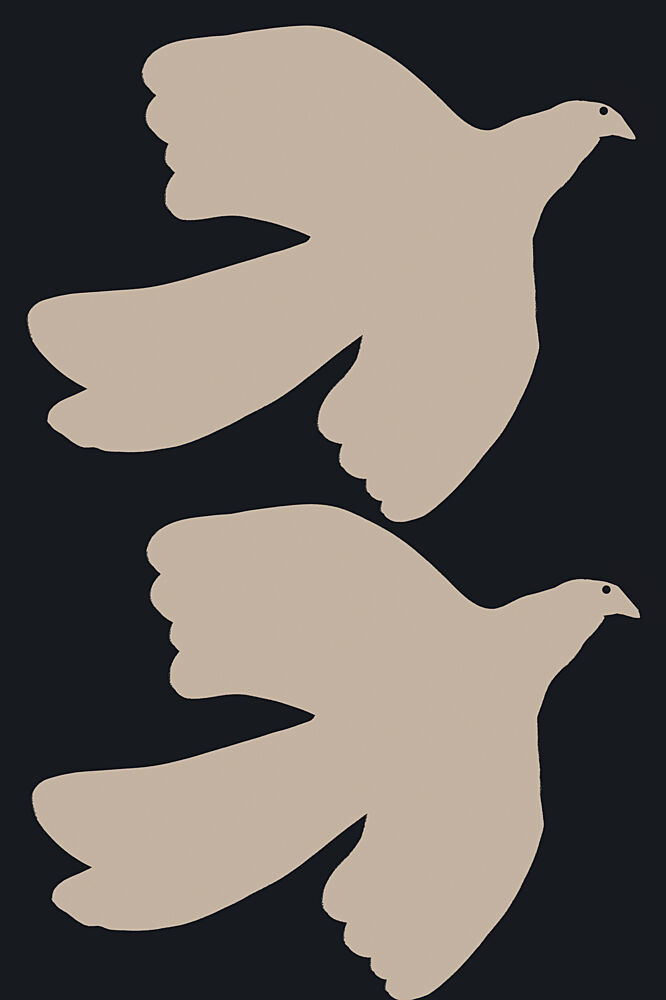 Doves in Flight art print by Melloi Art Prints for $57.95 CAD