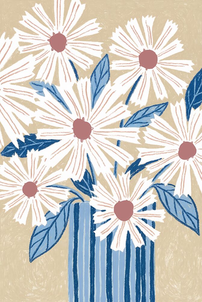 Charming Daisy Bouquet art print by Melloi Art Prints for $57.95 CAD