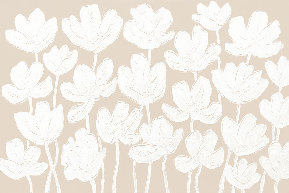 Abstract White Flowers art print by Melloi Art Prints for $57.95 CAD