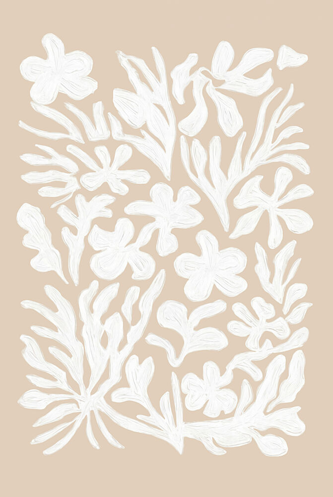 Soft Botanical Forms art print by Melloi Art Prints for $57.95 CAD