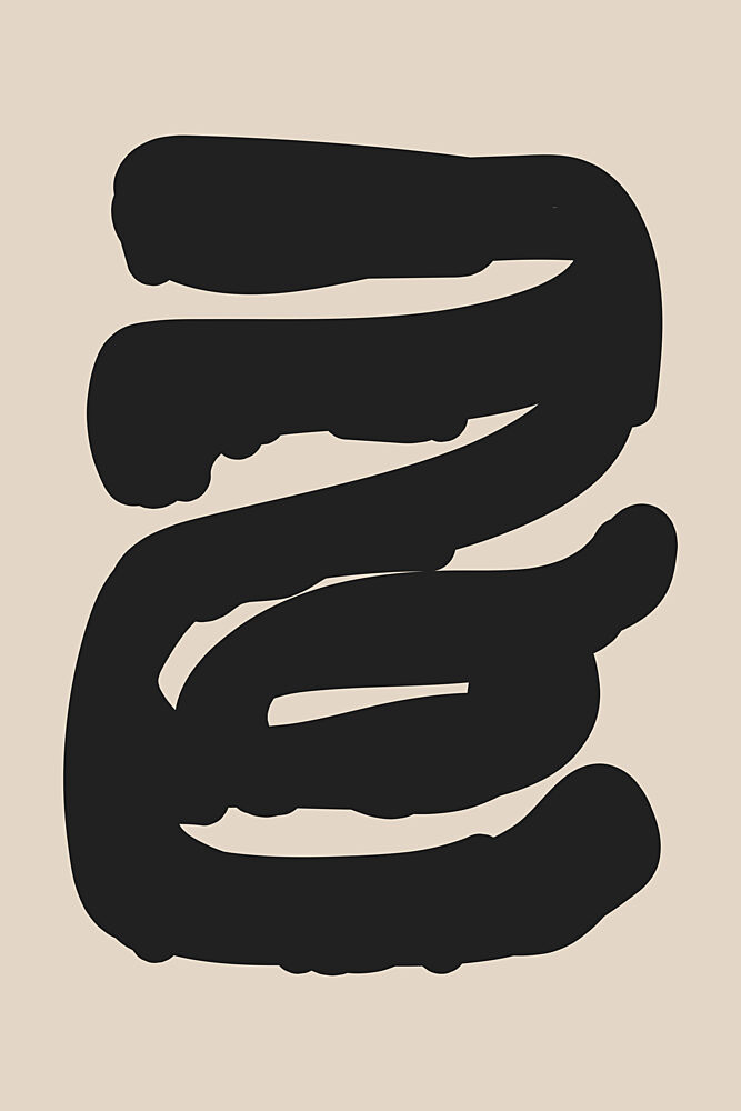 Fluid Black Shape art print by Melloi Art Prints for $57.95 CAD