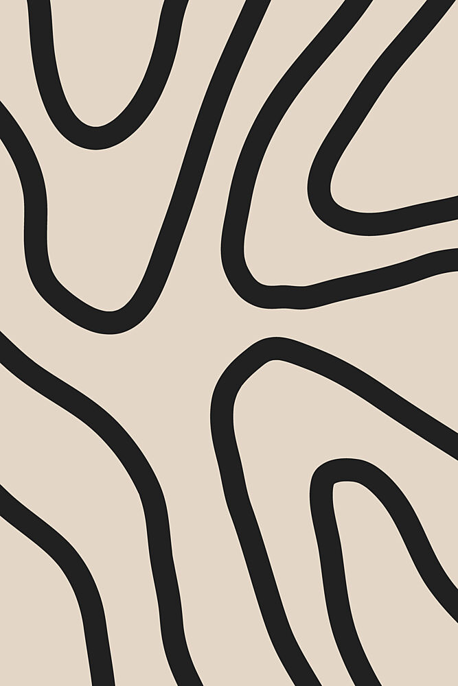 Flowing Abstract Lines art print by Melloi Art Prints for $57.95 CAD