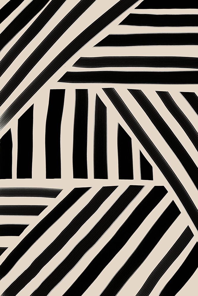 Modern Geometric Stripes art print by Melloi Art Prints for $57.95 CAD