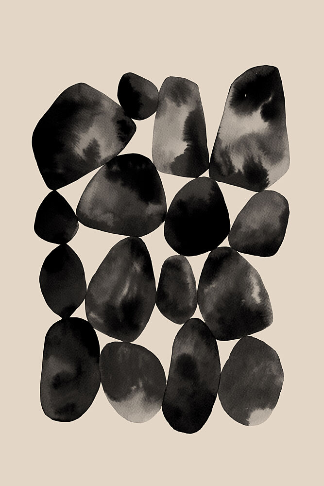 Organic Stone Shapes art print by Melloi Art Prints for $57.95 CAD