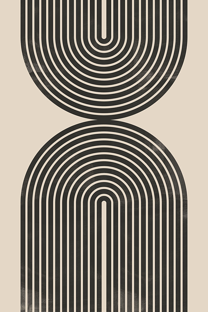 Minimalist Arch Curves art print by Melloi Art Prints for $57.95 CAD