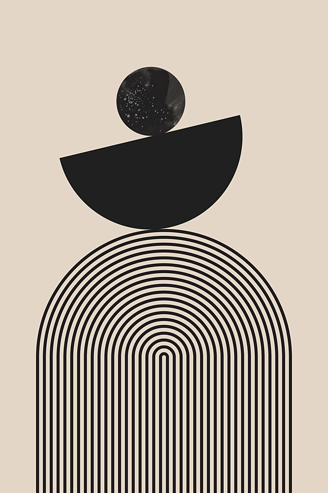 Abstract Geometric Balance art print by Melloi Art Prints for $57.95 CAD