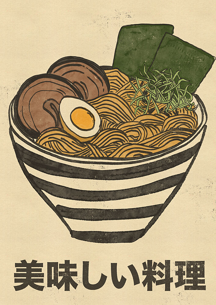 Delicious Japanese Cuisine art print by Nicholas for $57.95 CAD