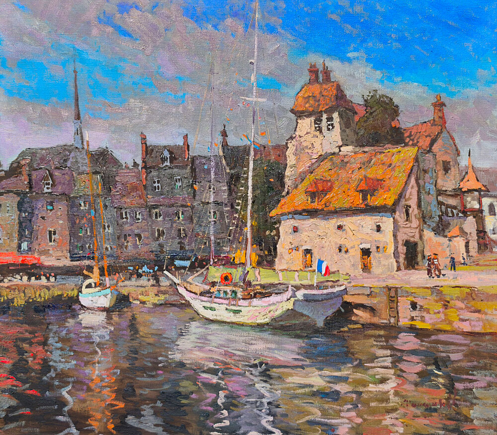 Quaint Harbor Village art print by Alexander Shandor for $57.95 CAD