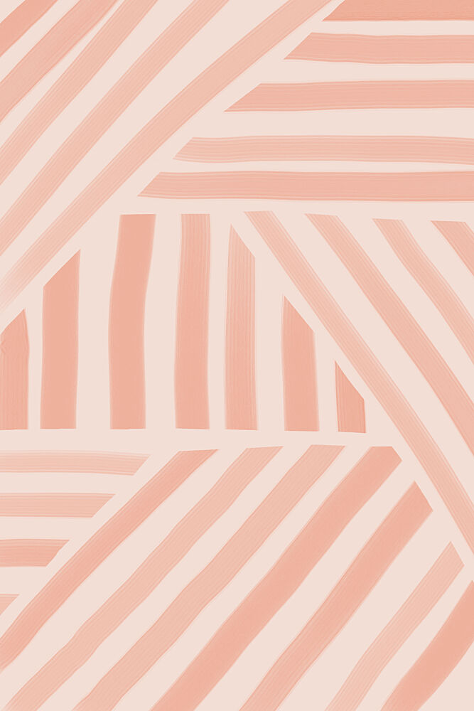 Warm Peach Stripes art print by Melloi Art Prints for $57.95 CAD