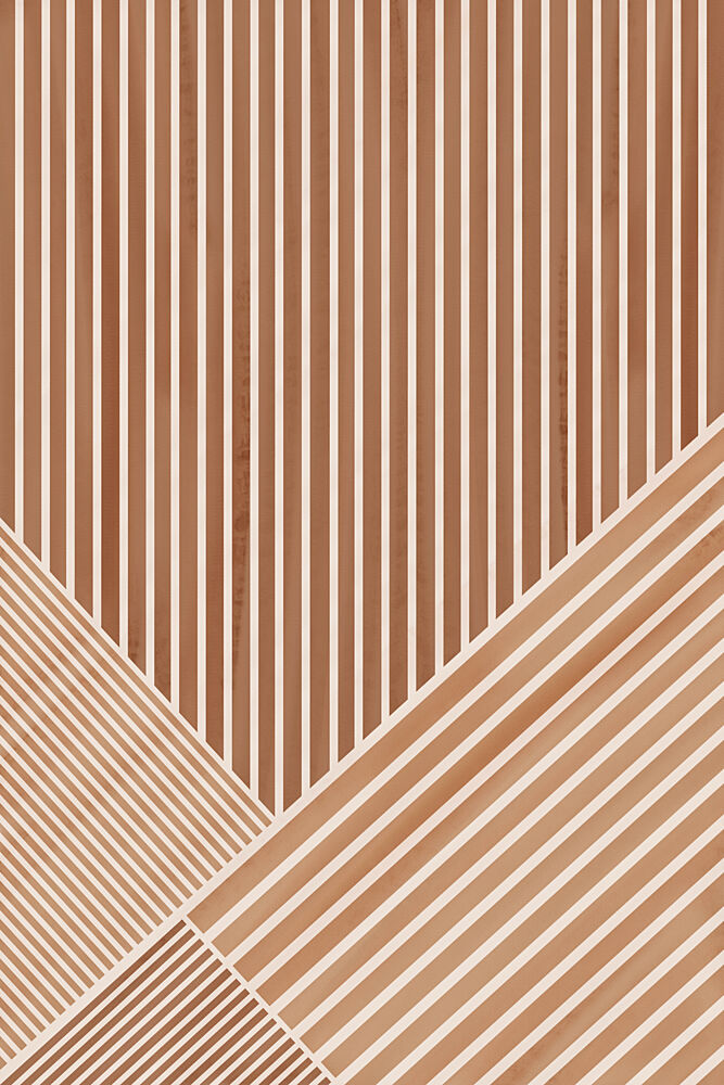 Abstract Earthy Stripes art print by Melloi Art Prints for $57.95 CAD