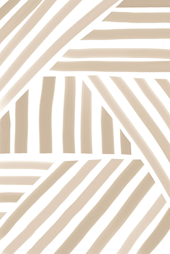 Clean Neutral Stripes art print by Melloi Art Prints for $57.95 CAD