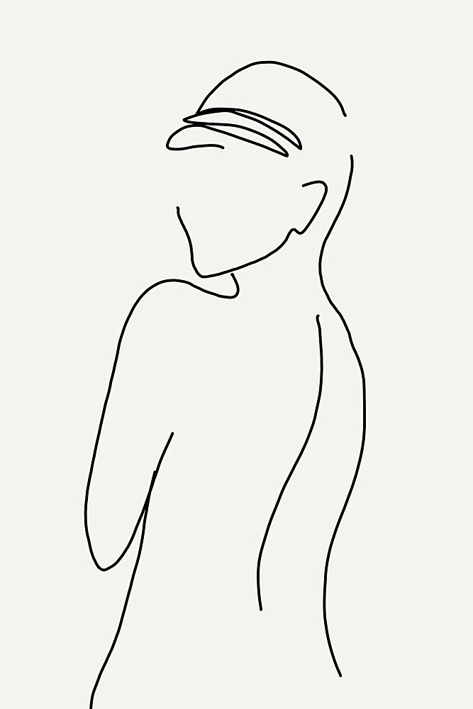 Elegant Turning Head Line art print by Melloi Art Prints for $57.95 CAD
