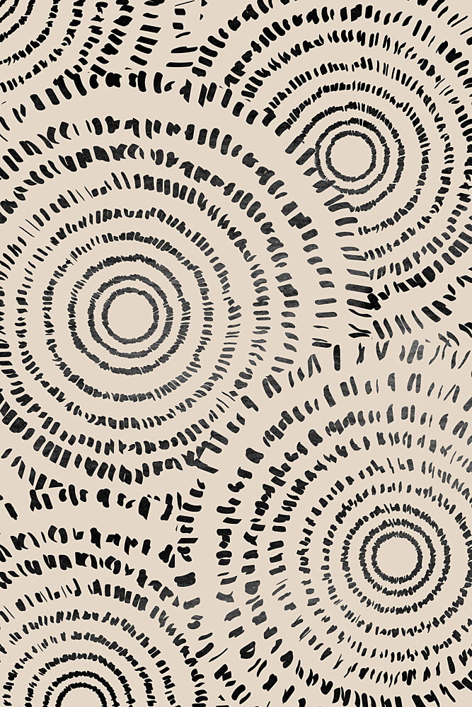 Abstract Dot Circles art print by Melloi Art Prints for $57.95 CAD