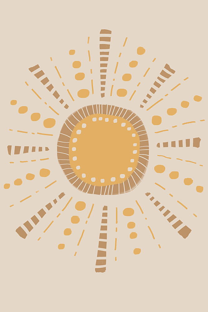 Bohemian Sun Rays art print by Melloi Art Prints for $57.95 CAD