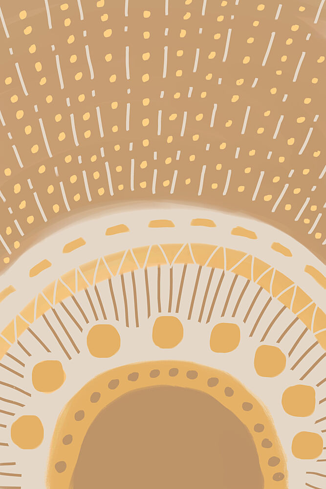 Boho Desert Sun art print by Melloi Art Prints for $57.95 CAD