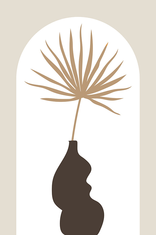 Minimalist Arch Palm art print by Melloi Art Prints for $57.95 CAD