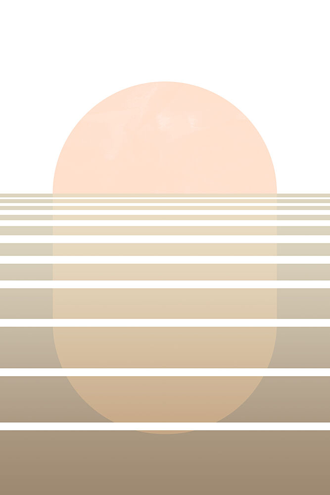 Retro Horizon Sunset art print by Melloi Art Prints for $57.95 CAD