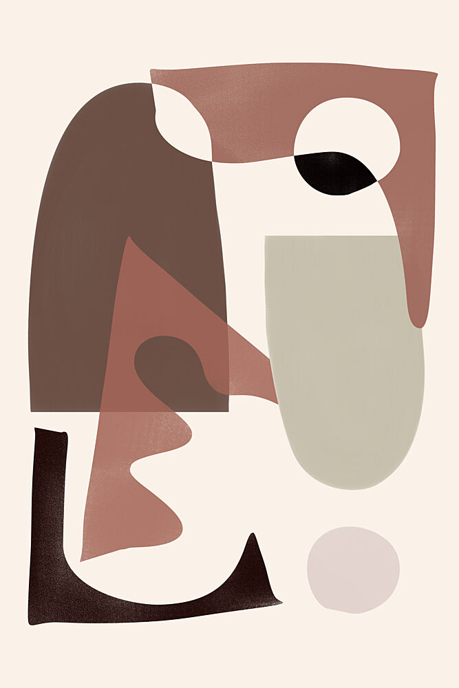Earthy Abstract Shapes art print by Melloi Art Prints for $57.95 CAD