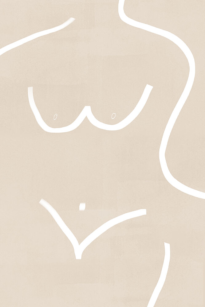 Minimalist Female Form art print by Melloi Art Prints for $57.95 CAD