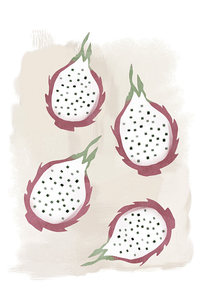 Fresh Dragon Fruits art print by Melloi Art Prints for $57.95 CAD