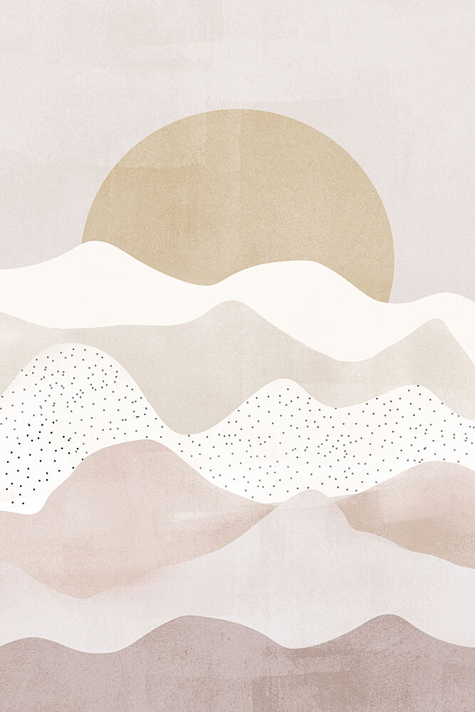 Boho Desert Sun art print by Melloi Art Prints for $57.95 CAD