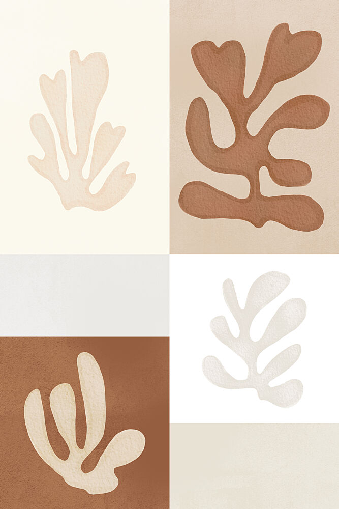 Earthy Organic Shapes art print by Melloi Art Prints for $57.95 CAD