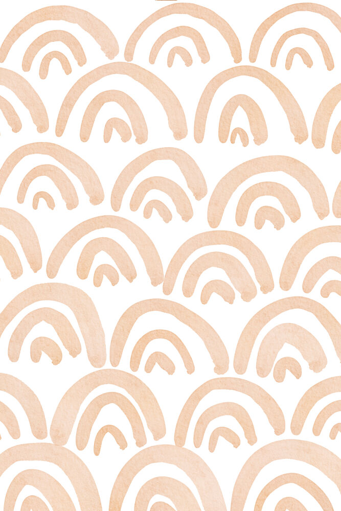 Neutral Rainbow Pattern art print by Melloi Art Prints for $57.95 CAD