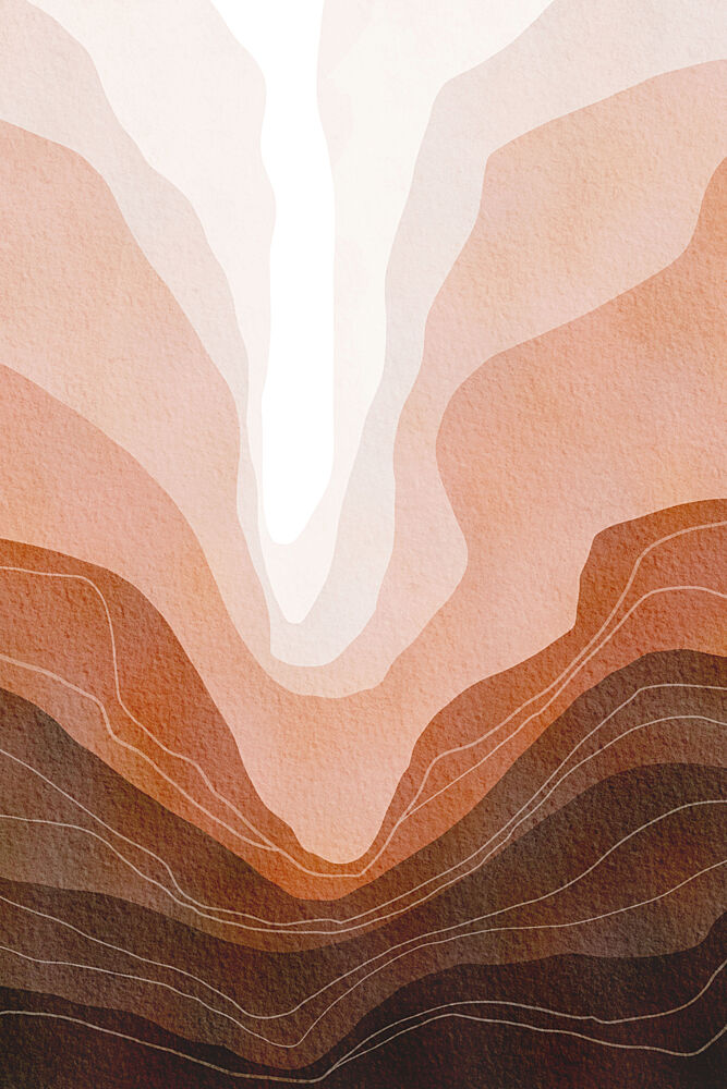 Layered Desert Mountains art print by Melloi Art Prints for $57.95 CAD